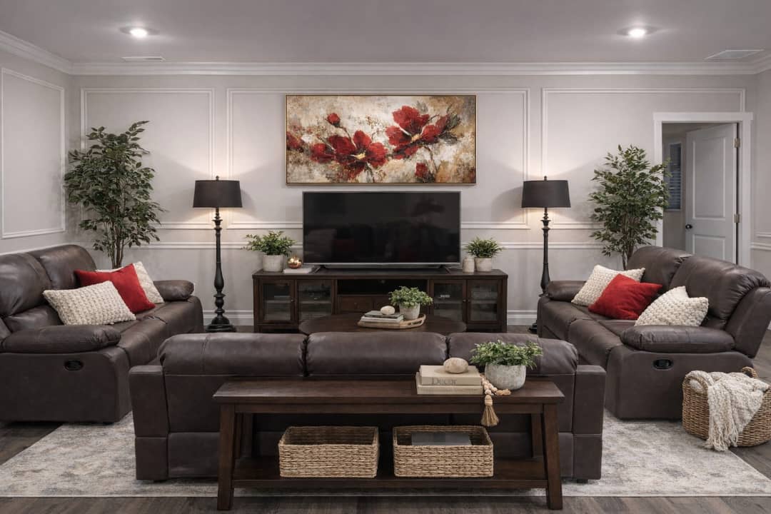 Cozy Living Room at Stanwood Cottage